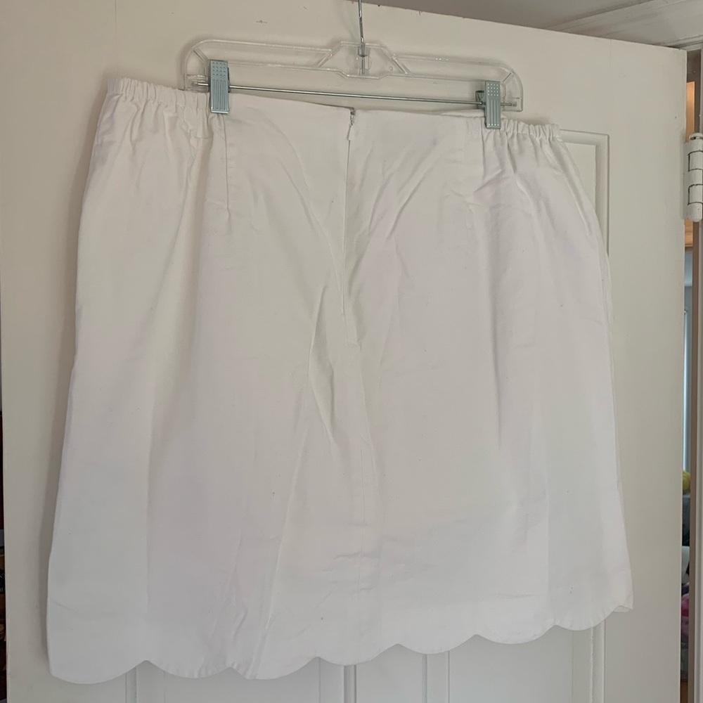 Talbots Scalloped Hem Mini Skirt